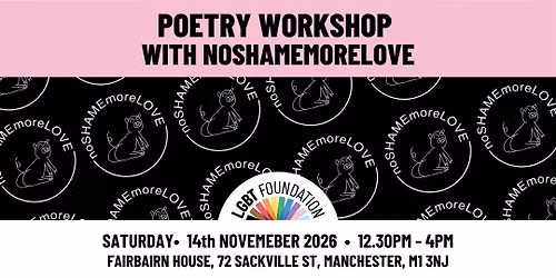 noSHAMEmoreLOVE Poetry Workshop