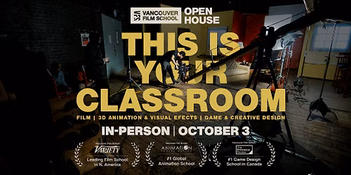 Vancouver Film School Open House - October 2026