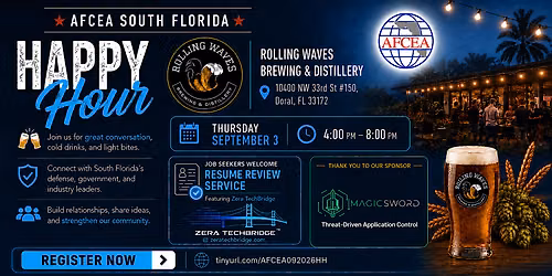 Monthly Member Happy Hour | AFCEA South Florida