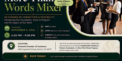 More Than Words Mixer: An Evening of Connection & Possibility