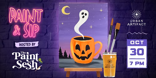\u201cGhost Roast\u201d Halloween Paint & Sip Event at Urban Artifact - Cincinnati
