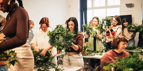 2 for \u00a360 Christmas wreath-making workshop with free prosecco & cake!