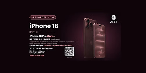 iPhone 18 Pro On Us - Small Business | Wilmington