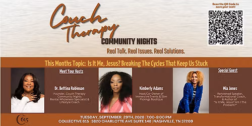 September 2026 Couch Therapy Community Night Women's Edition