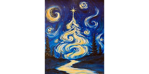 A Starry Night Christmas - Paint and Sip in San Francisco | Classpop!\u2122