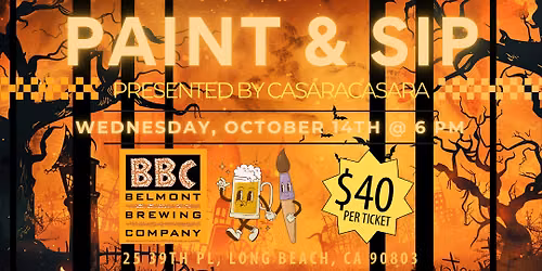 Paint and Sip at Belmont Brewing Company