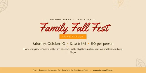 Family Fall Fest Fundraiser at Susanna Farms
