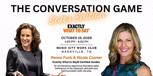 The Conversation Game: Sales Edition