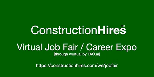 #ConstructionHires Virtual Job Fair \/ Career Expo Event #Greeneville