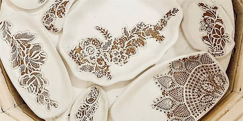 Lace Pottery Platter Workshop