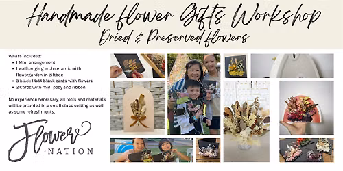 MYO Dried & preserved Flower Cards and Small gifts Workshop