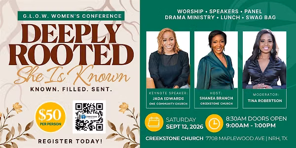 Deeply Rooted Women's Conference — Creekstone Church, Maplewood Avenue, North Richland Hills, TX, USA