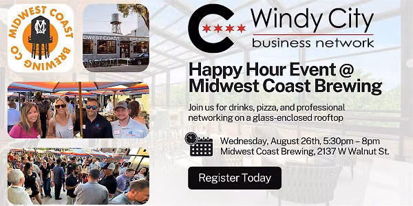 Windy City Business Network: Happy Hour @ Midwest Coast Rooftop (August 26)
