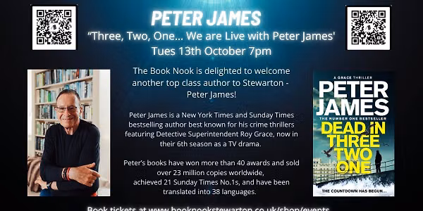 'Three, Two, One....We are Live with Peter James'