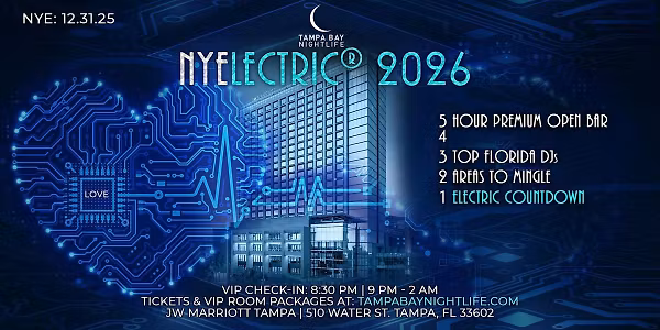 Tampa New Year's Eve Party Countdown - NYElectric® 2026