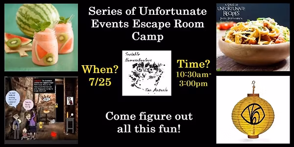 Series of Unfortunate Events Escape Room Summer Camp