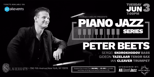 Piano Jazz Series: Peter Beets
