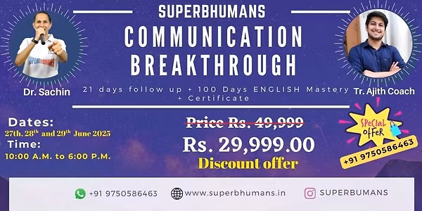 Communication Breakthrough - Speak with confidence