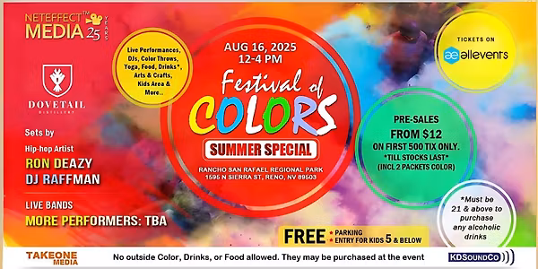 FESTIVAL OF COLORS, RENO - SUMMER EDITION 2025