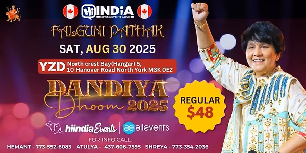 Falguni Pathak Dandiya Dhoom 2025 in Toronto - 30th August