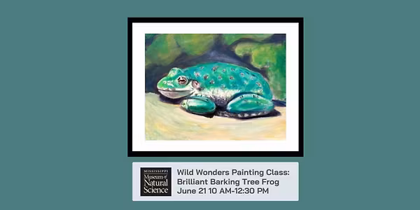 Wild Wonders: Painting Natural Mississippi-Brilliant Barking Tree Frog