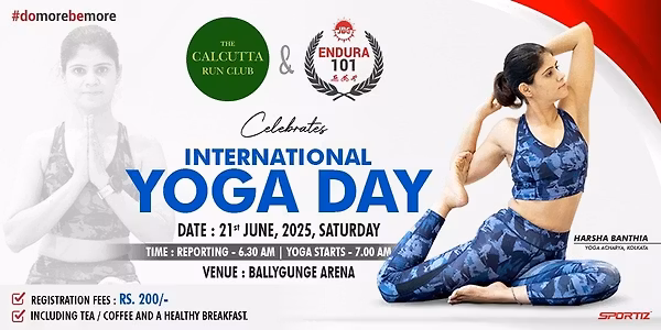 THE CALCUTTA RUN CLUB X JBG ENDURA 101   Celebrates International Yoga Day