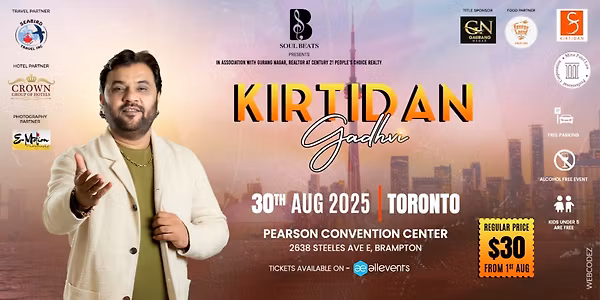 Kirtidan Gadhvi Rass Garba 2025 in Brampton - 30th August