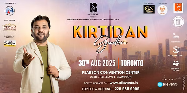 Kirtidan Gadhvi Rass Garba 2025 in Brampton - 30th August