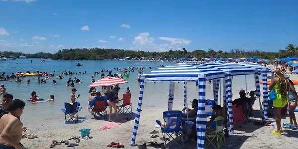 Beach Cabanas With Music