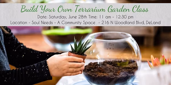 Build Your Own Terrarium Garden Class