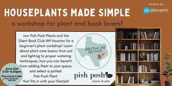 Houseplants Made Simple | Workshop for Plant + Book Lovers