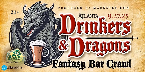 Drinkers & Dragons Fantasy Bar Crawl (Atlanta, GA)