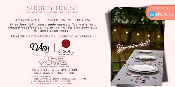 Intimate & Elevated Dining Under the Trees at Historic Shorey House