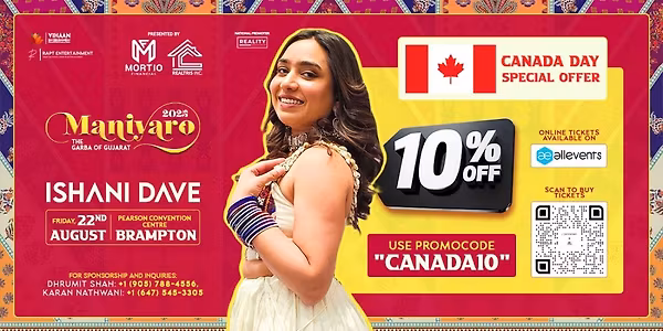 Maniyaro 2025 with Ishani Dave | Brampton | 22nd August 2025
