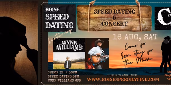 ? Boise Speed Dating at Crooked 8 + Wynn Williams Concert After Party ?