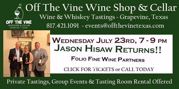 WOW! Wine Tasting ~ Folio Fine (Italian)Wines with Jason Hisaw 