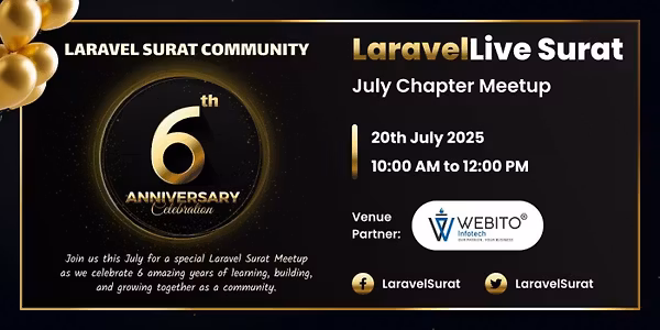 LaravelLive Surat July 2025 Chapter