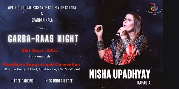 Garba Raas with Nisha Upadhyay Kapadia -  21st Sept. 2025