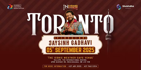 Navrang Navratri Festival Canada 2025 With JAYSINH GADHAVI