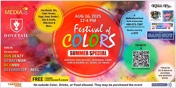 Festival of Colors, RENO - Summer Edition 8.16.25