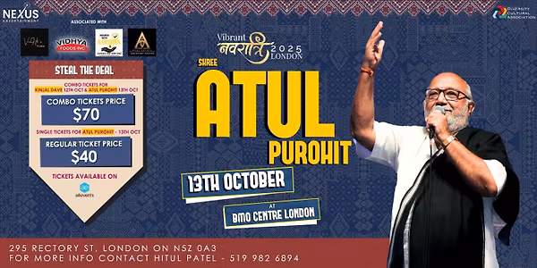 Vibrant Navratri with Shree Atul Purohit / London, ON / 13th October 2025