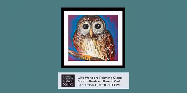 Wild Wonders Painting Class: Double Feature Barred Owl