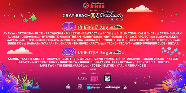 Satellite Beachside X Cray'Beach August Edition