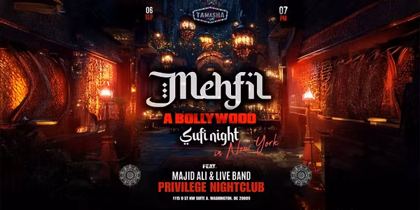 D.C. Mehfil- Live BOLLYWOOD SUFI FT. Majid Ali @Privilege Nightclub