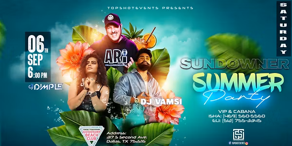 SUNDOWNER SUMMER PARTY AT GOODSURF BEACH CLUB
