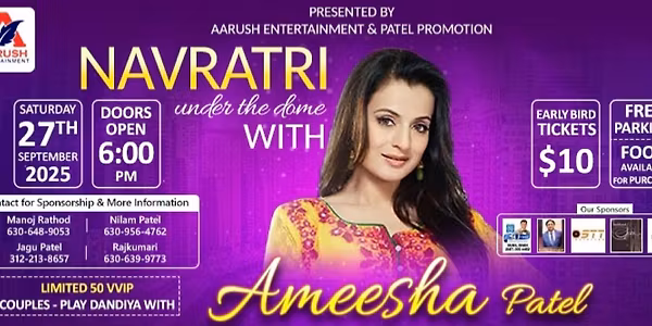 Navratri Nights with Ameesha Patel in Chicago