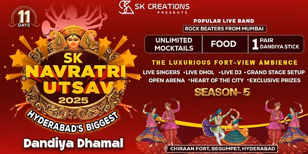 SK Navratri Utsav 2025 (Hyderabads Biggest Dandiya Dhamal)