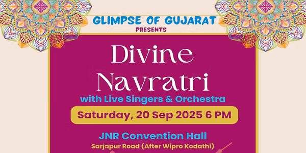 Divine Navratri Garba & Dandiya 2025 with Singer & Live Orchestra