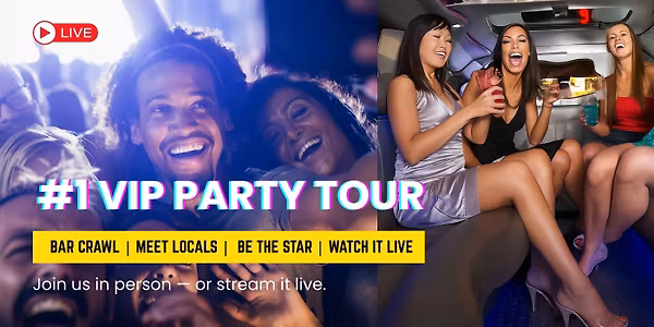 ?? Downtown VIP Party Crawl (Party Bus /Club Experience)