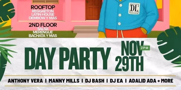 The DL Rooftop NYC Viva La Putería – Latin Rooftop Day Party